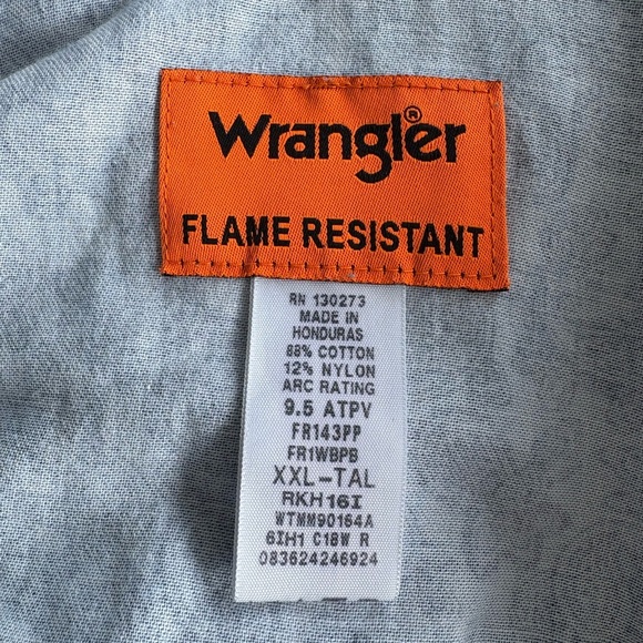 Wrangler Paisley Flame Resistant Shirt | Size XXL - Picture 9 of 11